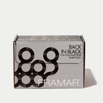 FRAMAR Embossed Roll BLACK -Foliorulla, 97,5 m